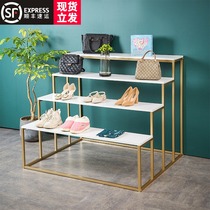 Shoe store shoe rack display rack bag shop shelf rack childrens shoes clothing floor-to-ceiling multi-layer island water table