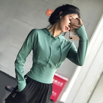 Sexy sports top women loose slim yoga clothes quick-dry T-shirt running stretch short fitness long sleeve