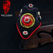 Original handmade weave wide cloth art pan floral bracelet handmade with characteristic national wind new heat pin Yunnan cotton cloth