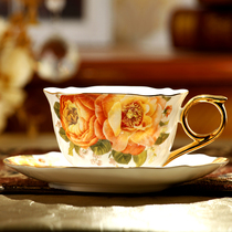 Bone China coffee cup set European home water cup simple high-grade tea cup English afternoon tea cup gift box