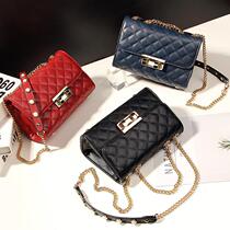 Super Fire Subject Bag Woman 2022 New Ins Simple Baitling Chain Bag Real Skin Shoulder One Shoulder