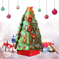 Japanese creative Christmas three-dimensional blessing card Christmas Eve decoration thank you card gilded Christmas tree