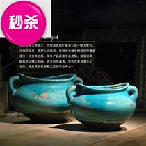 Chaozhou factory European flower ceramic country planting floor flower pot large antique large diameter thick 5 Pottery