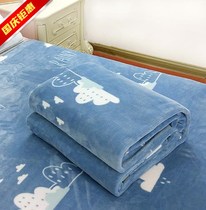 Gold velvet sheets Coral velvet flannel winter simple coral velvet sheets single piece student dormitory 1 5*2