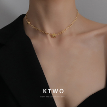 European and American style French light luxury High sense simple necklace female Korean new fashion temperament tide Net red choker