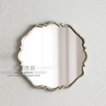 European style mirror Soft decoration Home decoration mirror Entrance mirror Bathroom mirror Fashion toilet mirror Makeup mirror Custom mirror Art mirror