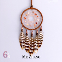 MR ZHANG Zhangs hand as original dream net boy Indian feather hanging decoration artistic gift retro