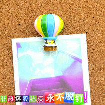 1 Color 1 grain resin hot air balloon nailed Wall I color nail Cork creative big head unscented wall nail