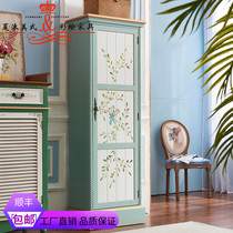 American colour painted with mirror shoes cabinet for dressing mirror cabinet Small family type single wardrobe Shoe cabinet bookcase collection cabinet