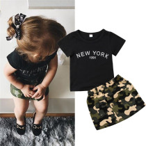 Newborn Kid Baby Girl clothes round neck short sleeve
