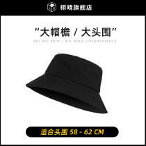 Fishermans hat mens summer thin-style sunscreen sunscreen with black hat children bifacial large hat peak autumn and winter basin hat tide