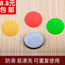 Cup cushion silicone European style creative minimalist round tea cup cushion PVC thermal insulation mat table mat thickened anti-slip disc mat