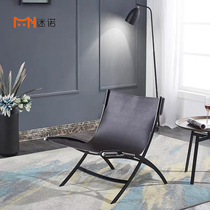 Creative Designer Personality Casual Chair Balcony Living Room Light Luxurious Single People Leather Sofa Chair Book Room Chair Sloth Single Chair