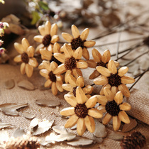 Fan makeup country home dining table decoration flower art hipster living room flower handmade Toon chrysanthemum dried flower