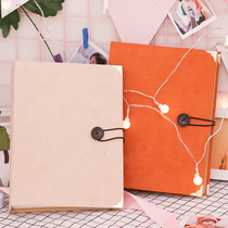 Literary Japanese small clear album Suede album This anniversary album interstitial large capacity family 6 inch 200 sheets