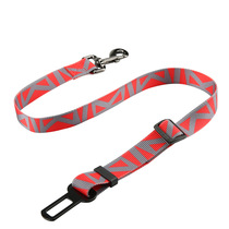 Car seat belt dog traction rope nylon retractable pet car fixing belt car traction rope customized