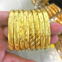 Zhou Dafu Huan USD bracelet 3d hard gold 18Kk gold ornament woman 999 gold bracelet push-pull wedding jewellery