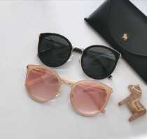 Export South Korea Soo Chi with cat eye round frame sunglasses sunglasses female V * ctoria