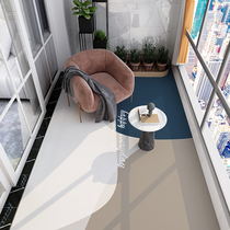 Nordic indoor balcony ground floor mat waterproof sunscreen full of scrub mat open air anti-slip moisture-proof large area carpet