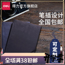 Del stationery notebook business 25K notepad pen Puskin face diary with rope can be customized office