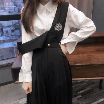  Silver Koi milk skirt Original orthodox Japanese jk uniform long-sleeved embroidery suit pleated skirt female student milk skirt