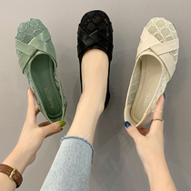 2021 Spring Summer season new Korean version 100 hitch Shallow Mouth Breathable Nets RED FAIRY WOMEN WIND SINGLE SHOES COMFORT SOFT UNDERFOOT SHOES