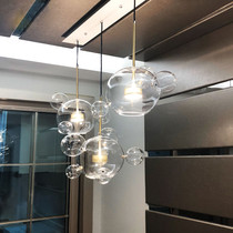 Nordic Wind Restaurant Mitch Bubbles Bubble Ball Chandelier Modern Creative Personality Minima Living-room Stairs LED Magic Bean Lamp