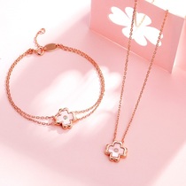 ZOCAI ZOCAIZOCA Jewelry FOUR-leaf CLOVER DIAMOND NECKLACE C80227T 3
