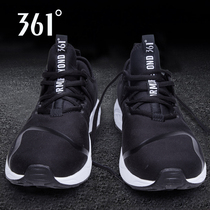 361 Sneakers Mens Shoes Officer Net Spring 2022 New 361 Degrees Black Mesh Face Casual Shoes Breathable Running Shoes Man