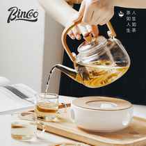 Bincoo Japanese-style household thickened filter glass health teapot set boiling cup Female heat-resistant Kung Fu flower tea