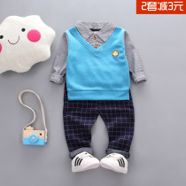 Little boy clothes Baby suit Baby child 0-1-2-3-4-year-old childrens clothing 2020 spring and autumn new two-piece set