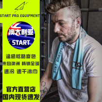 Australian START thinking sports towel temperature-sensitive discoloration sweat towel quick cooling gym