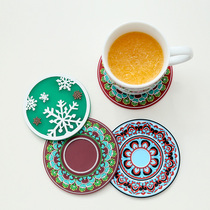 Xinlian creative insulation silicone coaster round high temperature resistant placemat bowl mat pot mat thermal insulation mat waterproof placemat