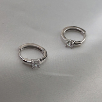 Give back to the section Daily Base Ear Button Sleep Without Picking Up Earrings 925 Pure Silver Minimalist Circle Ear Pendant Woman