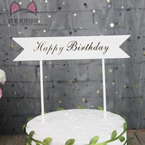 Baking Decoration Inserts Flags Romantic Minima Wedding Party Cake Decoration Inserts Creative Sweet Terrace Decoration Plugin