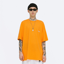 FPA (VENGETICE)hip hop solid color hot wheat label short-sleeved national tide brand street skateboarding men loose cotton T-shirt