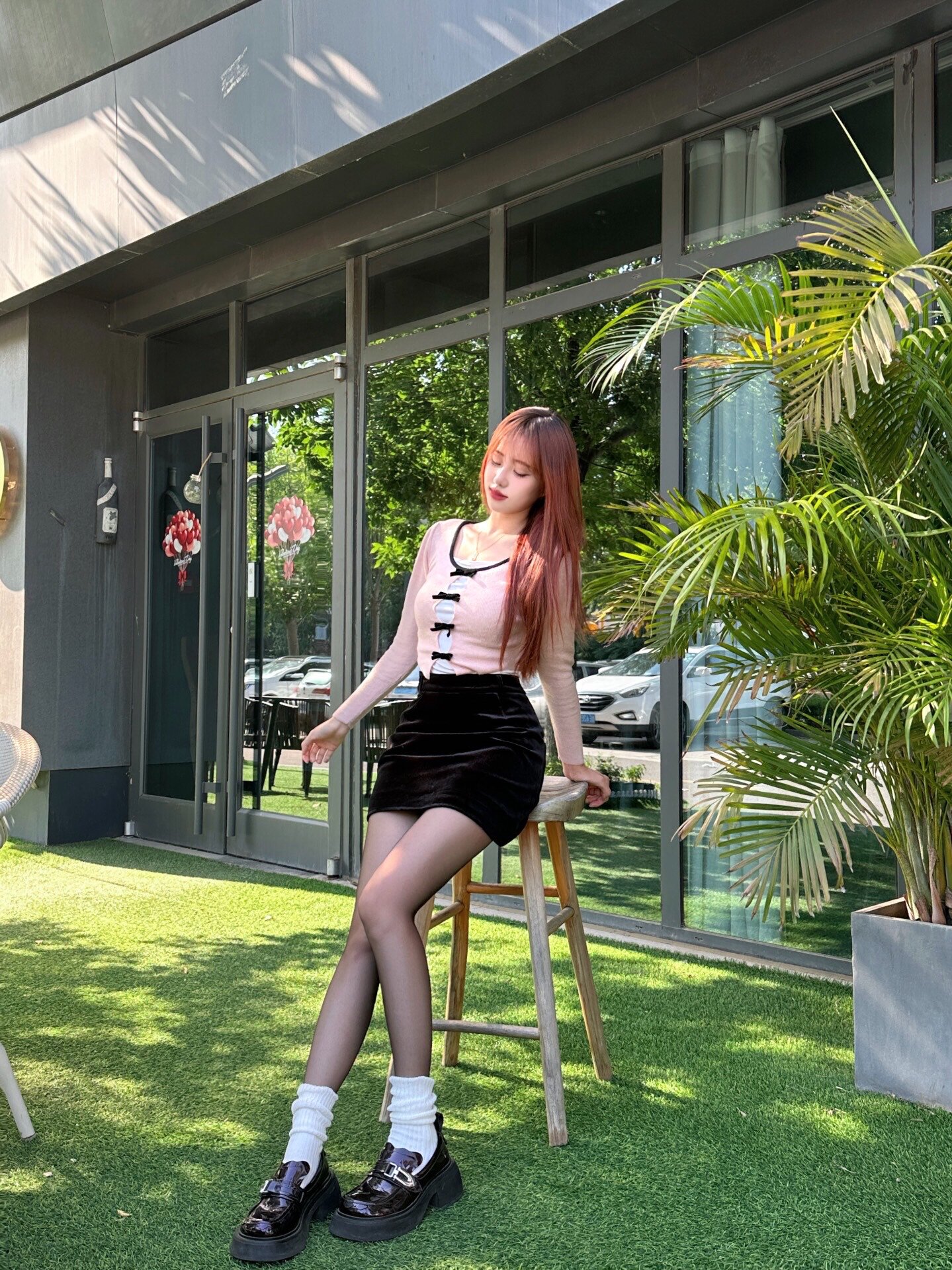 小野和子冬季黑丝光腿神器 加绒双层设计保暖不臃肿 替换装方便实用