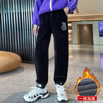 Girls autumn pants 2021 new foreign style in big Children Fashion corduroy girls spring and autumn casual trousers