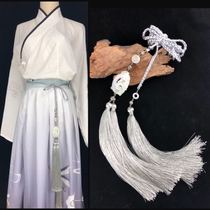 Tenglong Hanfu Jade pressure skirt tassel waist waist Palace polyester Belt Road robe long shirt waist rope ancient wind waist accessories