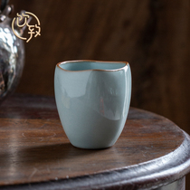 Drink to the Japanese-style Ru kiln antique high-end tea cup single master cup large-capacity kung fu personal special tea cup
