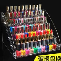 Nail nail polish display rack floor product storage rack storage rack acrylic plastic transparent frame