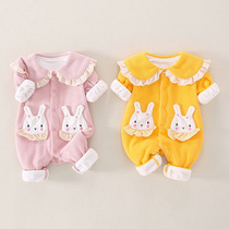 UK Next Sara Girl Conjoined Clothes 2022 Spring New Children Baby Cute Princess Wind Climbing Climbing Suit