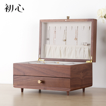 (Tmall selection) solid wood jewelry box earrings necklace jewelry box high-end luxury European jewelry storage box
