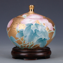 Founder of gilt porcelain founder of Expo Porcelain Master of Arts and crafts Xiao Jianhui tea pot tea set