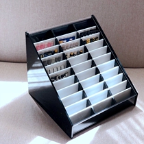 Step flap dustproof nail nail piece work sample color card storage display box rack