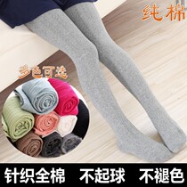 Net Red Spring and Autumn girls leggings socks cotton knitted autumn and winter childrens big childrens socks padded trousers