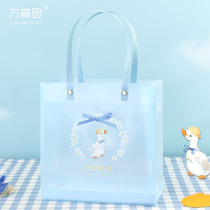 Fang Senyuan trumpet gift bag creative transparent send girlfriend girlfriend newborn portable gift empty bag