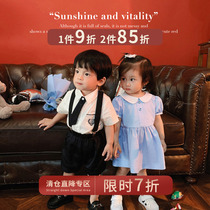 Chen Grand Pigs L Mom and Mens Baby Birthday Dress Suit Summer Children Baby Machia Loose Suit Foreign Air
