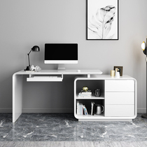 Modern corner paint desk simple home student small house study desktop computer desk storage cabinet writing desk
