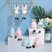 Nordic foot doll ornaments cute personality creative living room small furnishings ins Wind girl heart room decorations